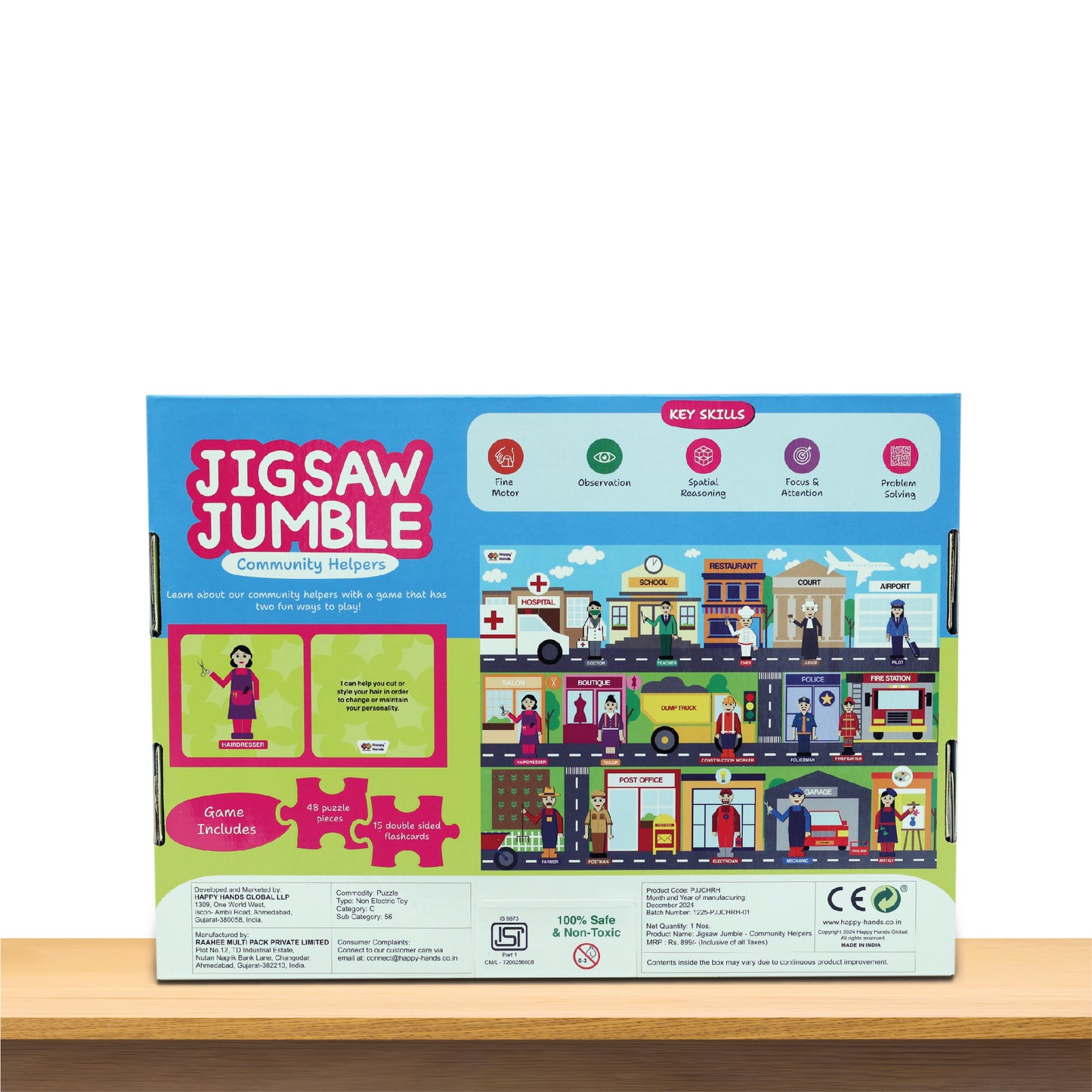 Jigsaw Jumble : Community Helpers | Jumbo Floor Puzzle with Flashcards