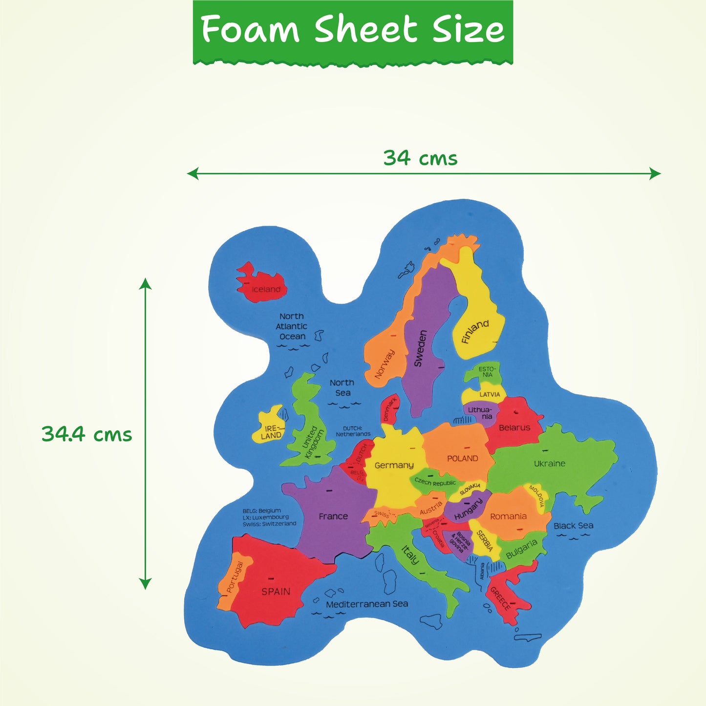 Map-o-graphy World Map with Flags and Flashcards