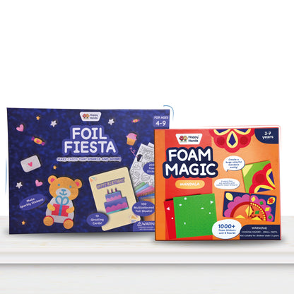 Spark and Craft Combo Pack (Foil Fiesta + Foam Magic Mandala)
