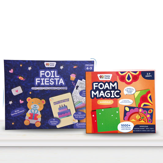 Spark and Craft Combo Pack (Foil Fiesta + Foam Magic Mandala)