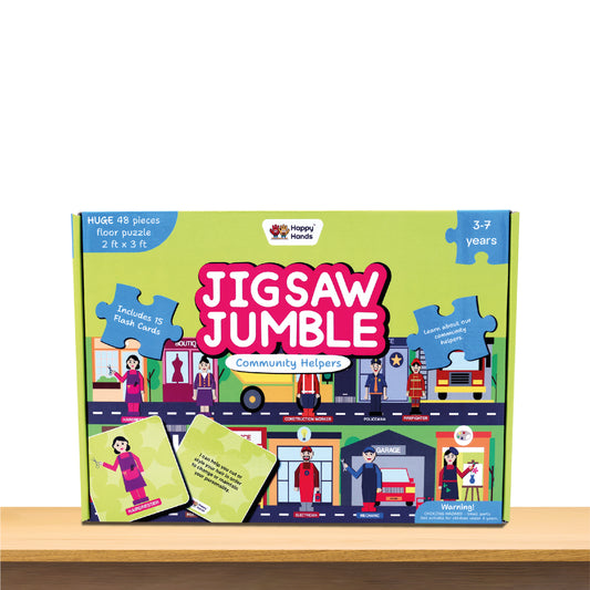 Jigsaw Jumble : Community Helpers | Jumbo Floor Puzzle with Flashcards