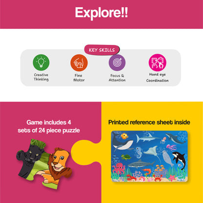 4in1 Puzzle : Animal Kingdom