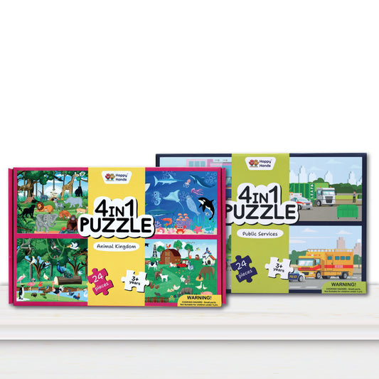 Best Puzzle Combo (Public Services + Animal Kingdom Jigsaw Puzzle)