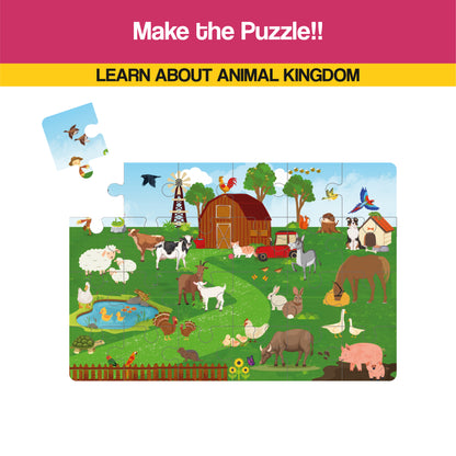Best Puzzle Combo (Public Services + Animal Kingdom Jigsaw Puzzle)