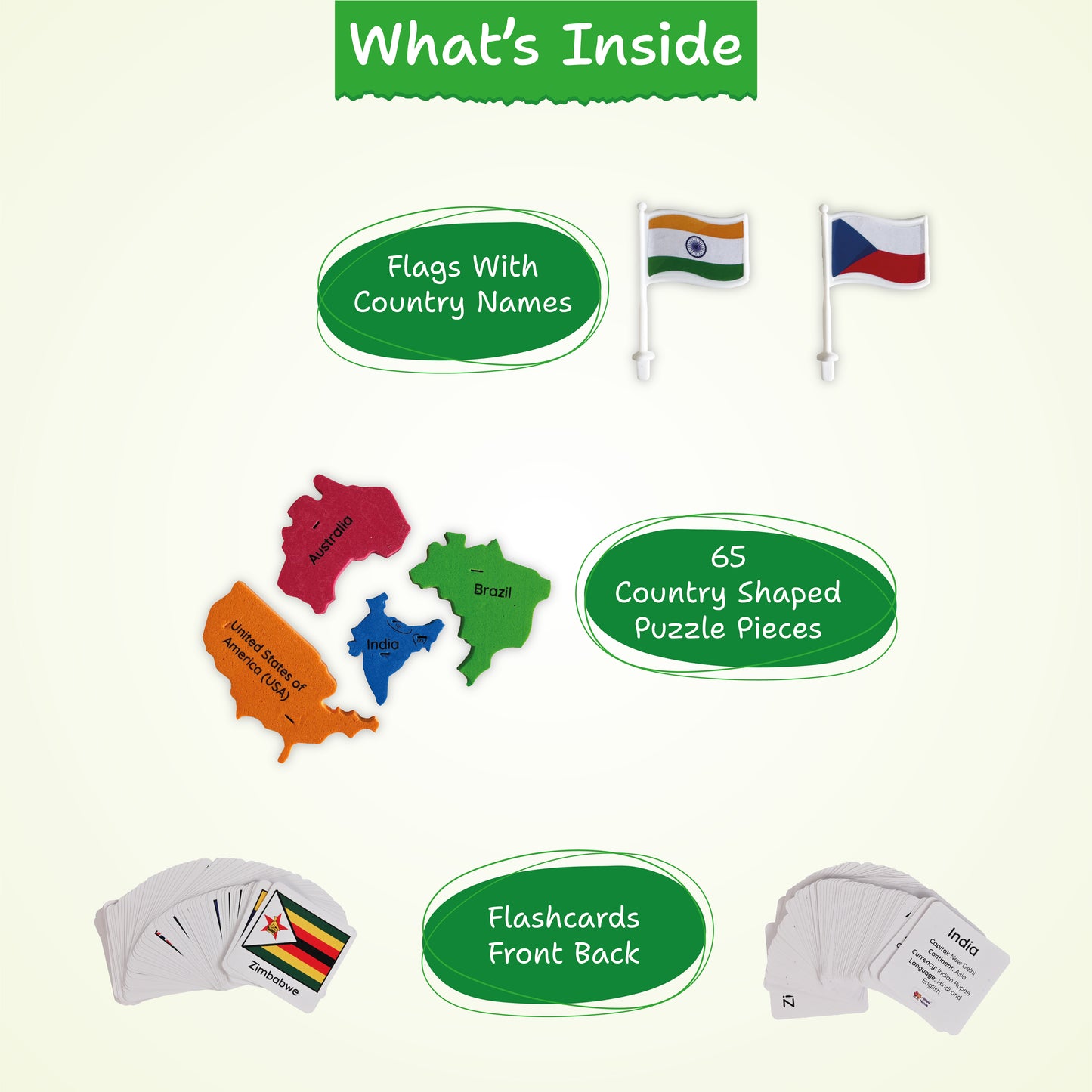 Voyager Combo (India Map and World Map Combo Pack)