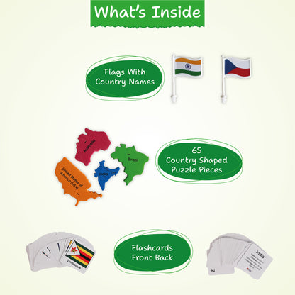 Voyager Combo (India Map and World Map Combo Pack)