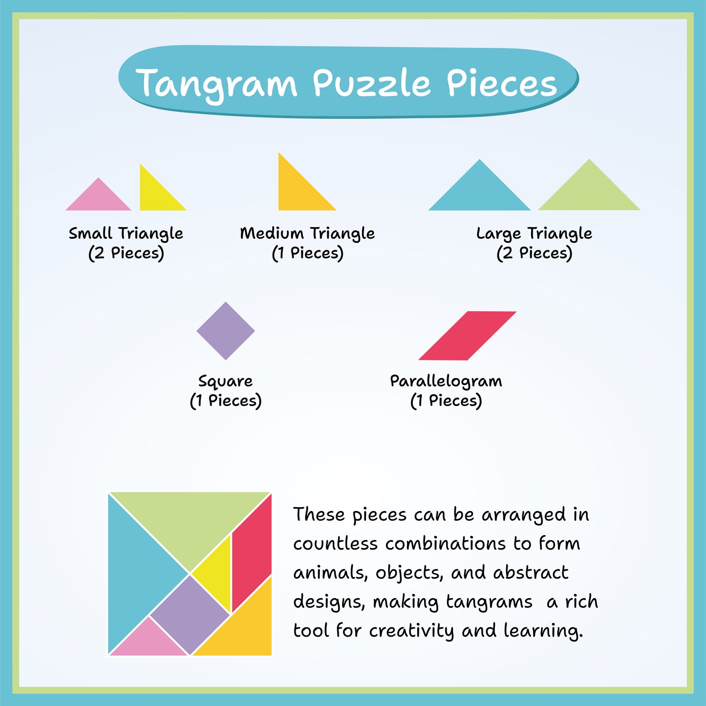 Tangram Tango - Magnetic Puzzle