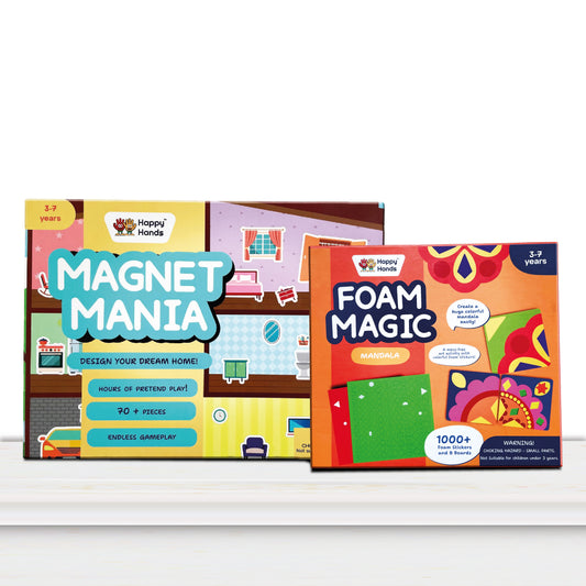 Happy Activity Combo (Magnet Mania + Foam Magic Mandala)