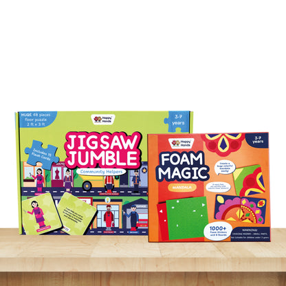 Puzzle and Craft Combo (Jigsaw Jumble and Foam Magic Mandala)