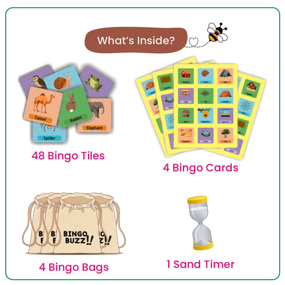 Bingo Buzz Animals & Homes