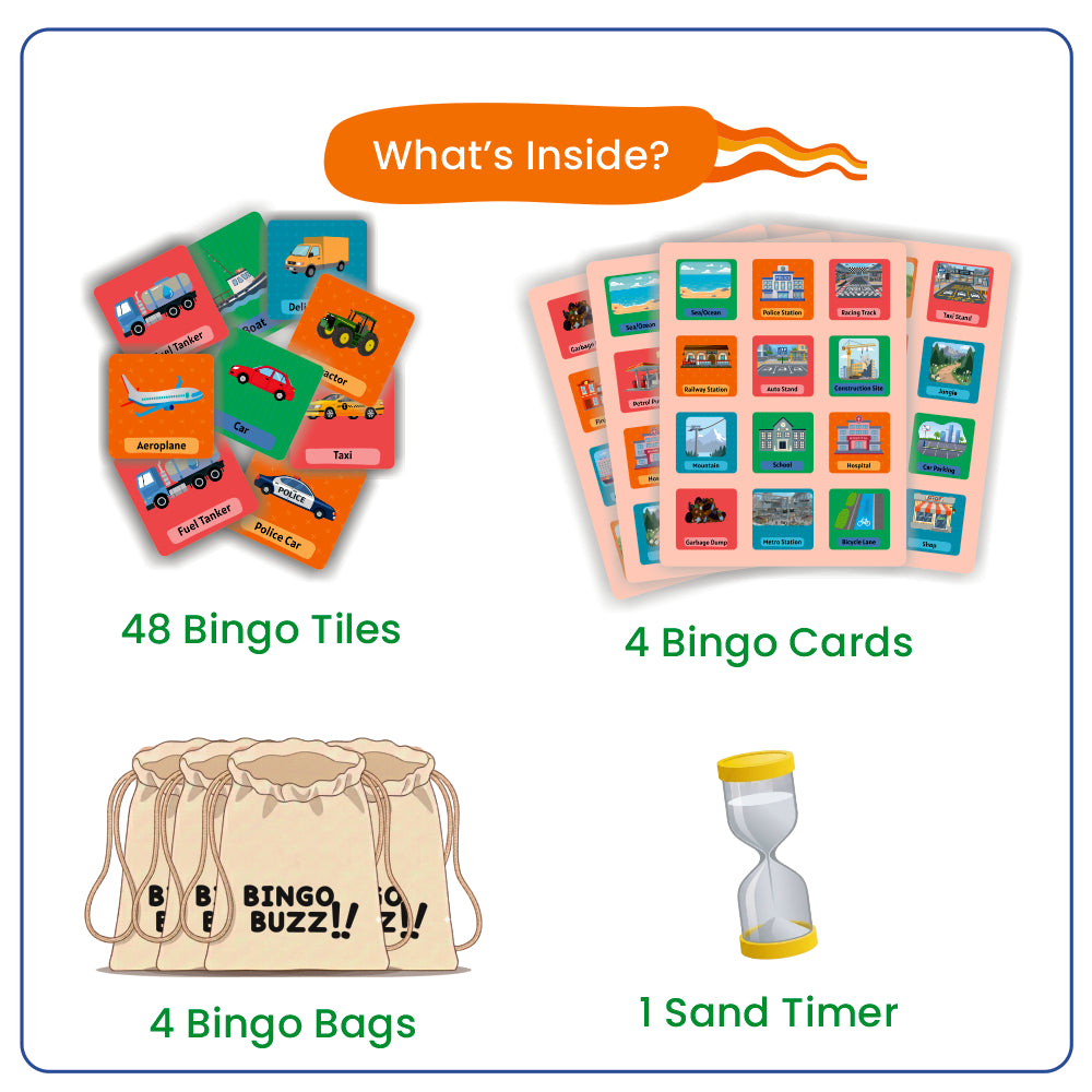 Bingo Buzz Vehicles & Destinations